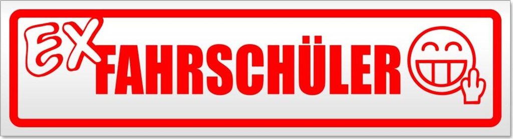 Ex Fahrschüler Magnetschild Schild magnetisch