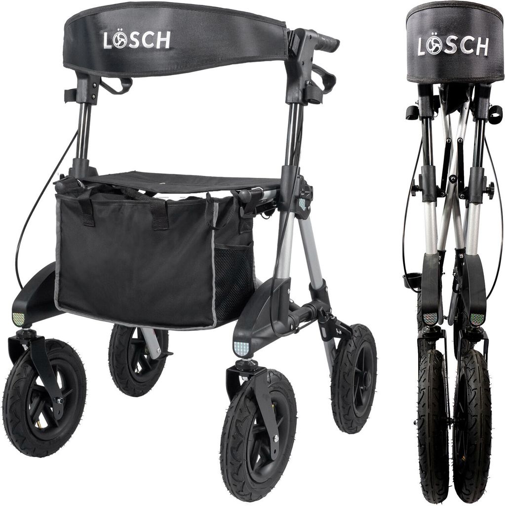 Lösch Reha Rollator TABAS Silber Größe S/M Produktbild 