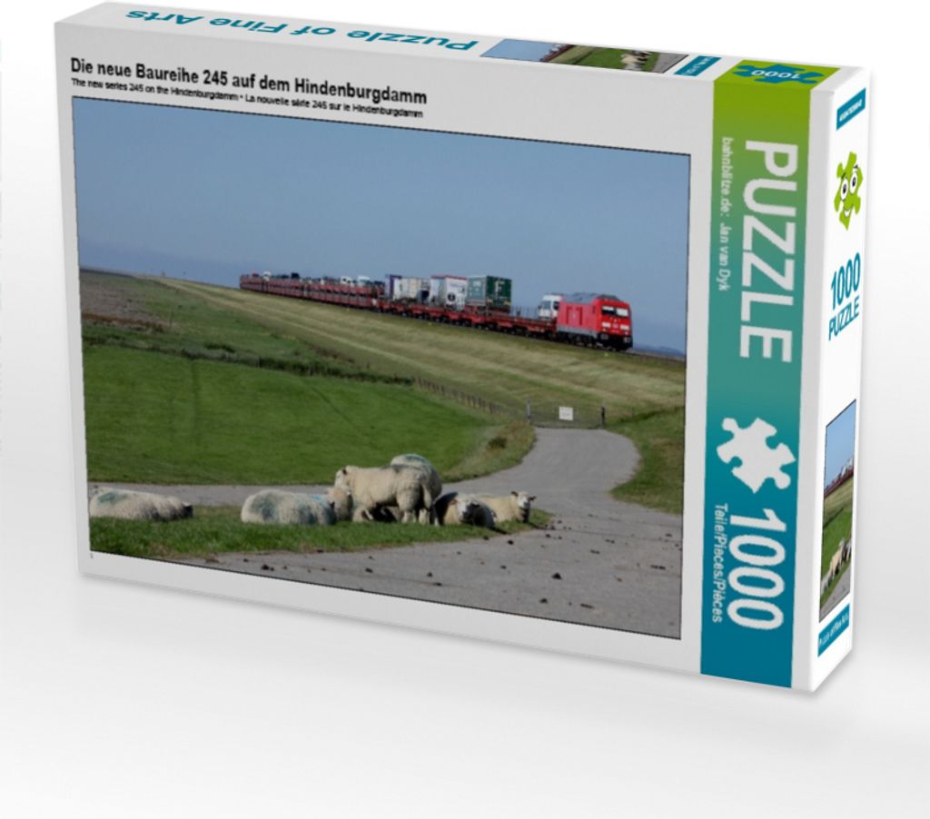 Calvendo Die neue Baureihe 245 auf dem Hindenburgdamm 1000 Teile Puzzle quer 640x480mm, Jan van Dyk bahnblitze.de:; 7410307