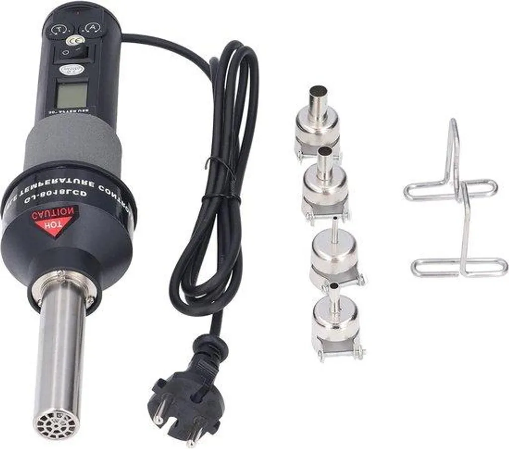 Pistolet thermique à température stable et affichage LCD haute précision