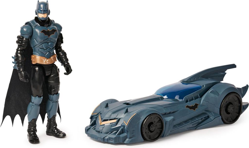 DC Comics - Shadow Guardian Batmobile + Batman Spielset, Auto, 3 Jahr(e), Kunststoff, Schwarz, Grau