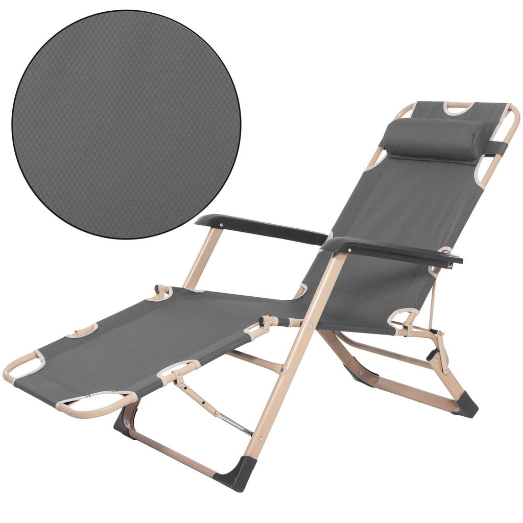 Springos® Gartenliege Klappbar Zero Gravity – Relaxsessel Produktbild 