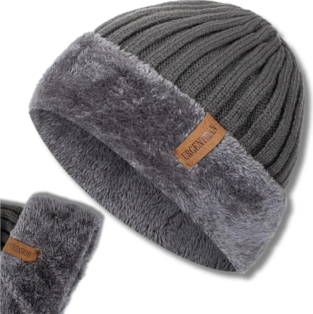 Camerazar Cappello invernale unisex con berretto di pelliccia