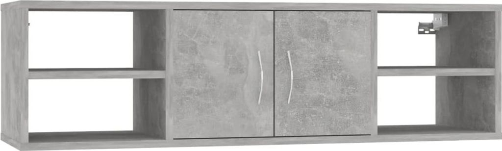 Półka Ścienna, Szarość Betonu, 102X30X29 Cm, Płyta Wiórowa Zdjęcie produktu 