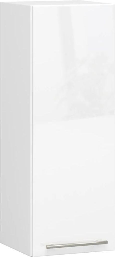 Küchenoberschrank 30 cm VERMINA - weiß / weiß glänzend