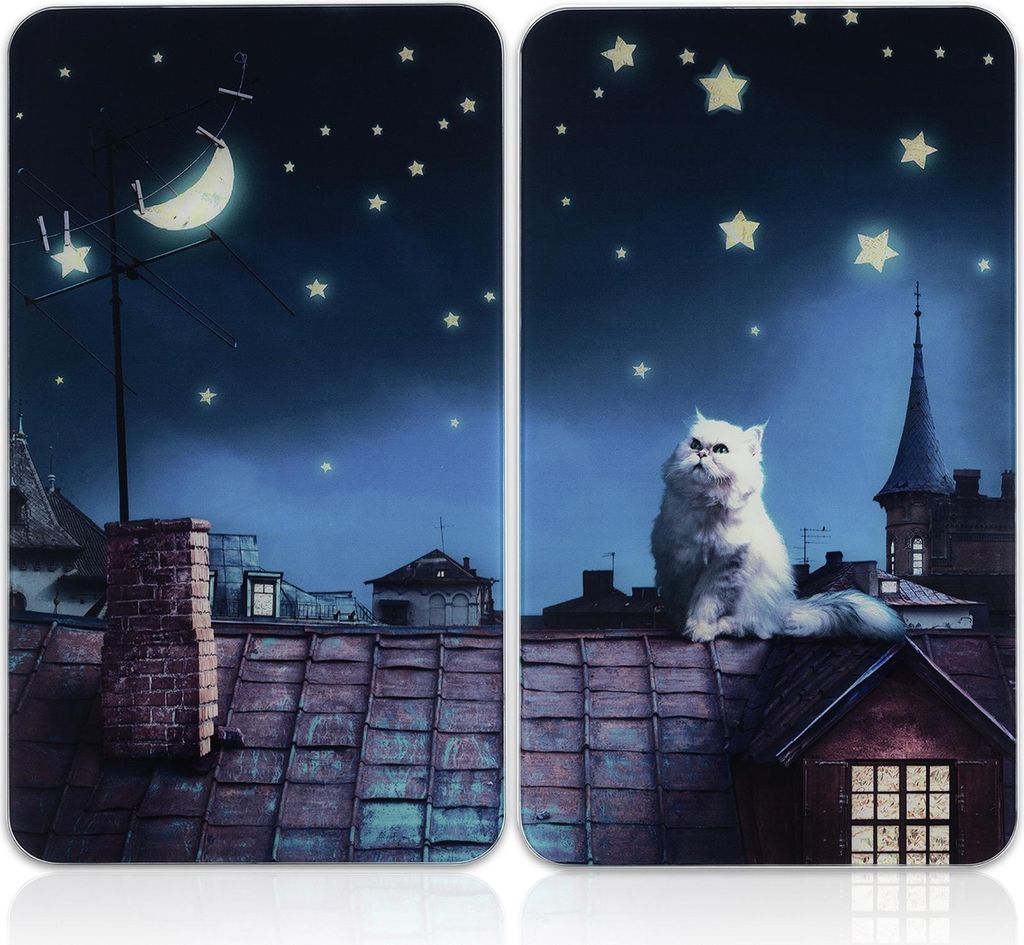 WENKO Herdabdeckplatte Universal Mod. Moon Cat, Produktbild 