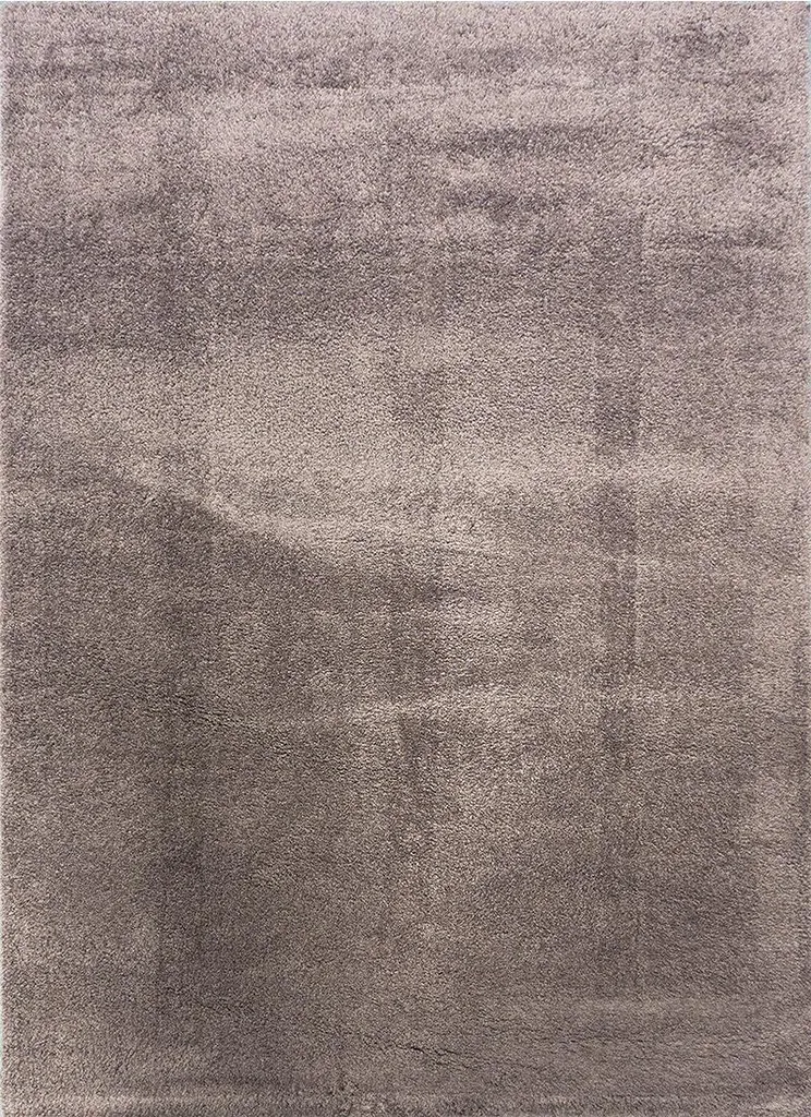 Tapis moderne 200x290 COALINGA 1 - marron chocolat pour grand salon