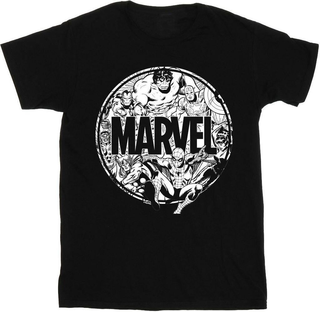 Marvel Comics - T-Shirt für Herren BI38025 (5XL) (Schwarz)
