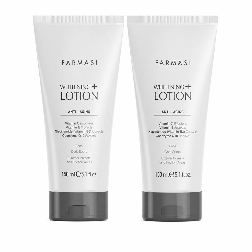 2 Set FARMASI WHITENING + LOTION Aufhellender & Nährender Balsam geg. Pigmentflecken 2x 150 ml I KBruShop