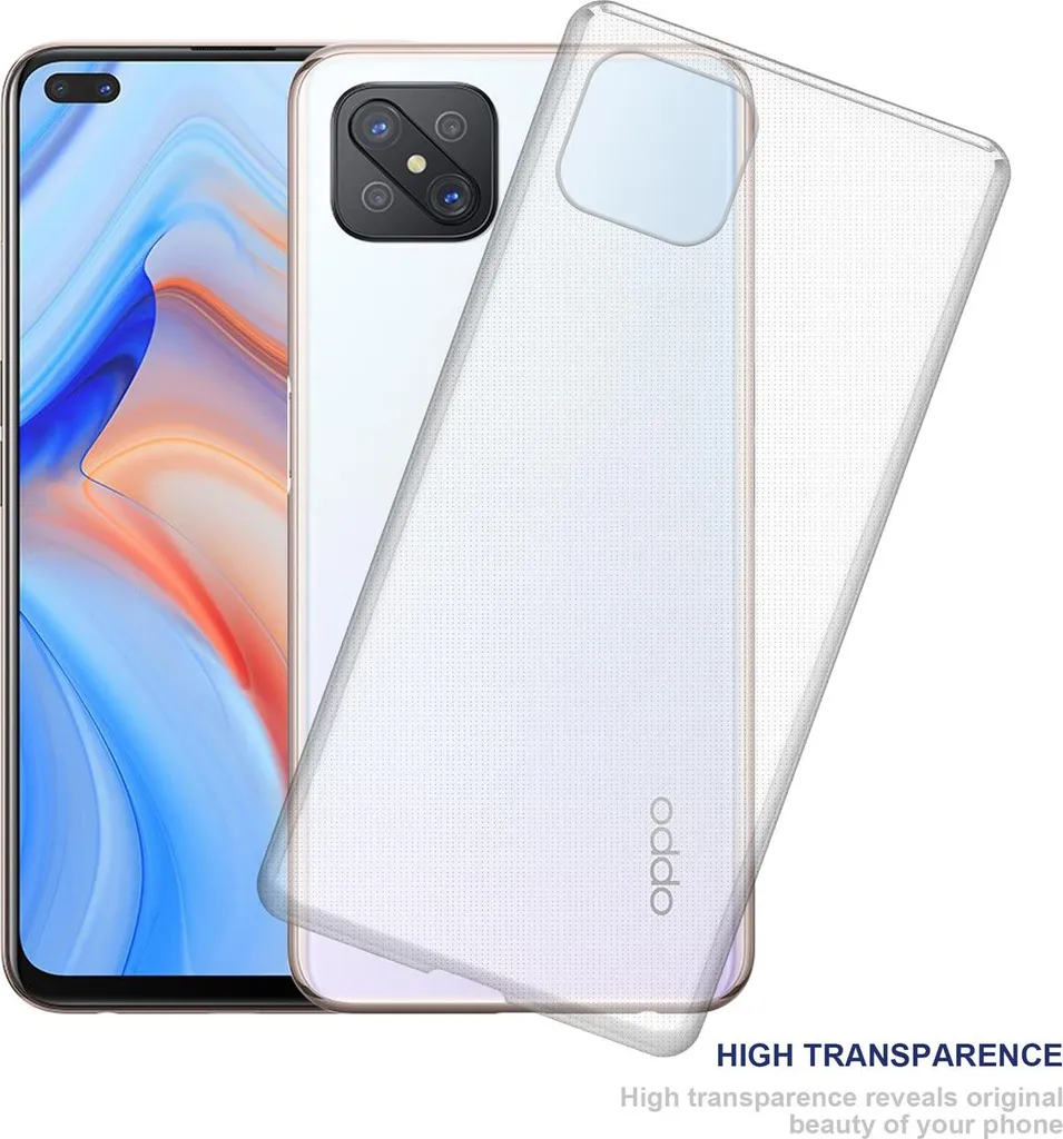GOGME Cover per Oppo Reno 4 (Reno4) 5G, Placcatura TPU Custodia
