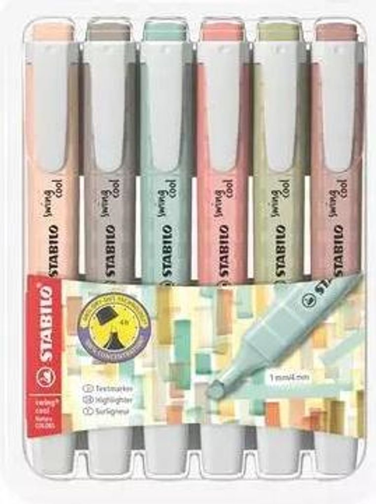 STABILO swing cool NatureCOLORS, 6 szt., Wielobarwny, 3 Zdjęcie produktu 