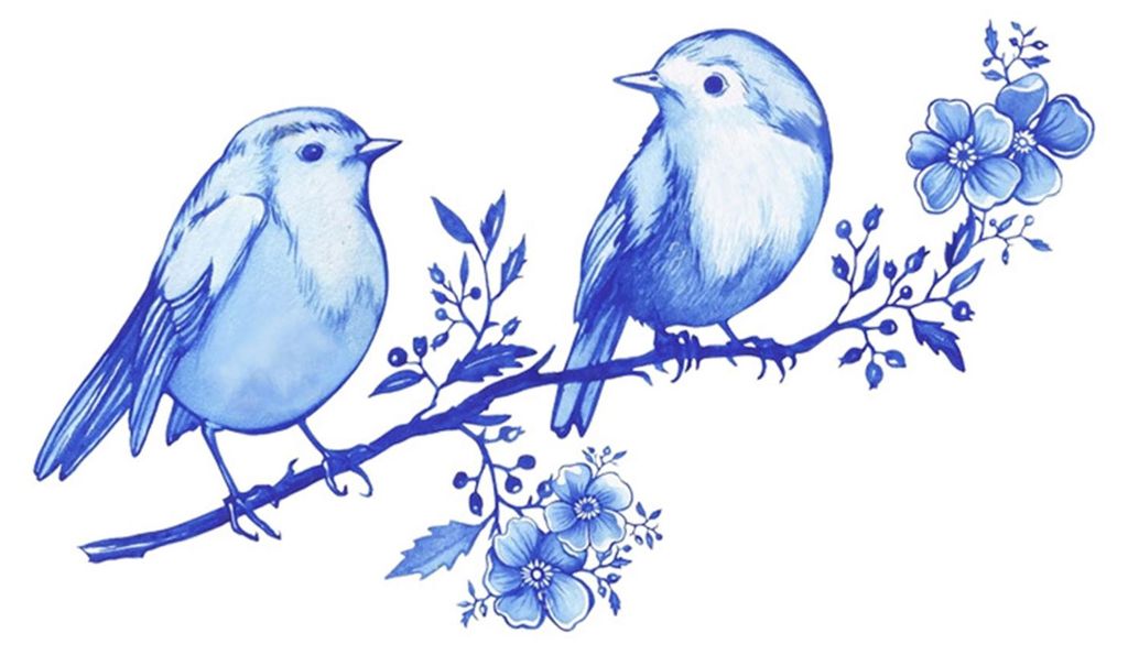 Wandtattoo „Kleine Vögel auf Ästen“ – Abnehmbarer Vogel-Wandaufkleber zum Aufkleben – Wandbild für Jungen, Mädchen, Kinderzimmer, Wohnz...