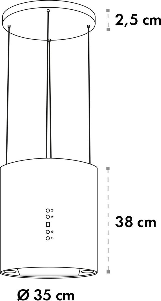 Klarstein Dunstabzug, Insel-Dunstabzug Freihängend, 583m³/h Produktbild 9