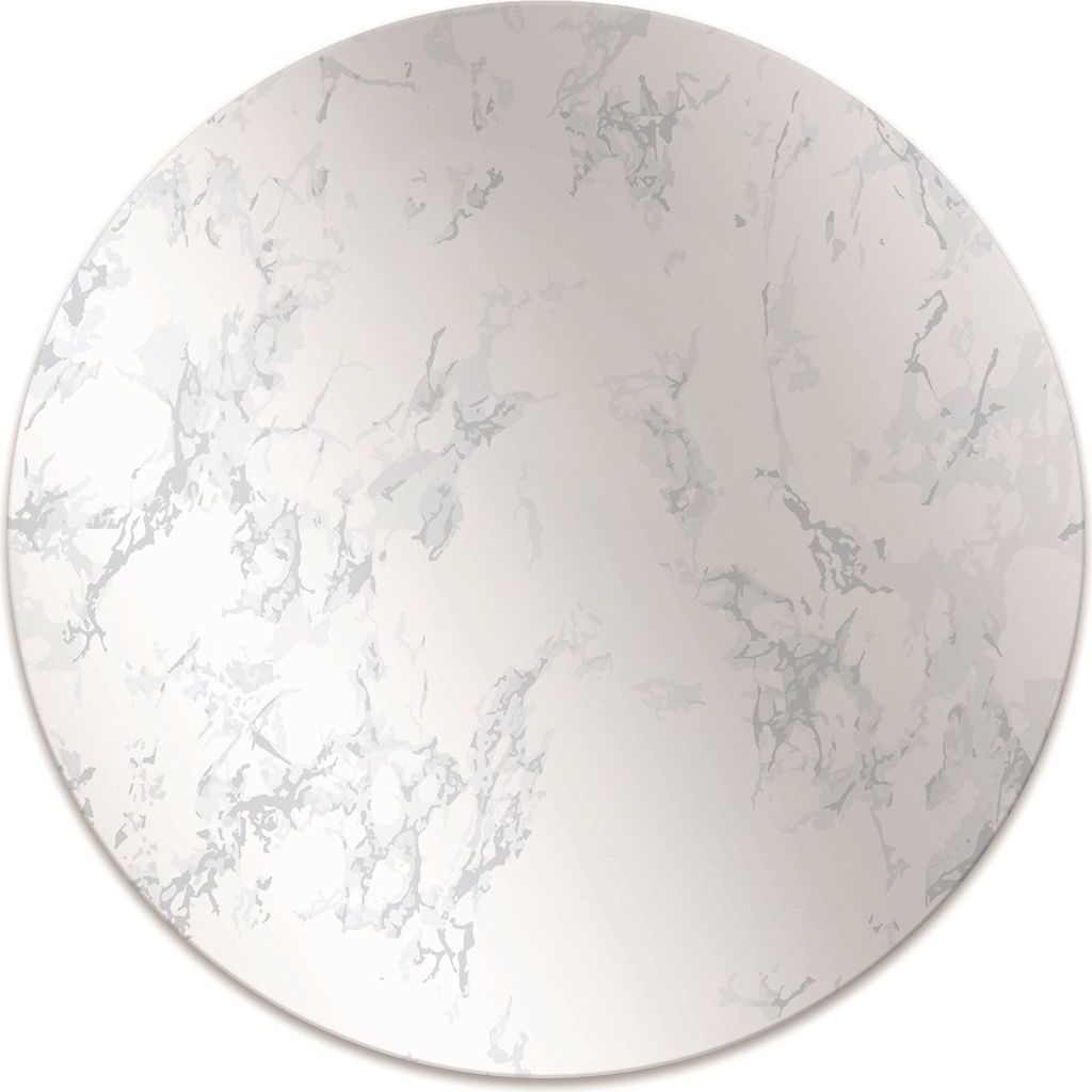 Rundmatte - Stuhlunterlage Bürostuhlunterlage - Rund Ø 100 cm - Bodenmatte - Fußmatte - Marmorkunst