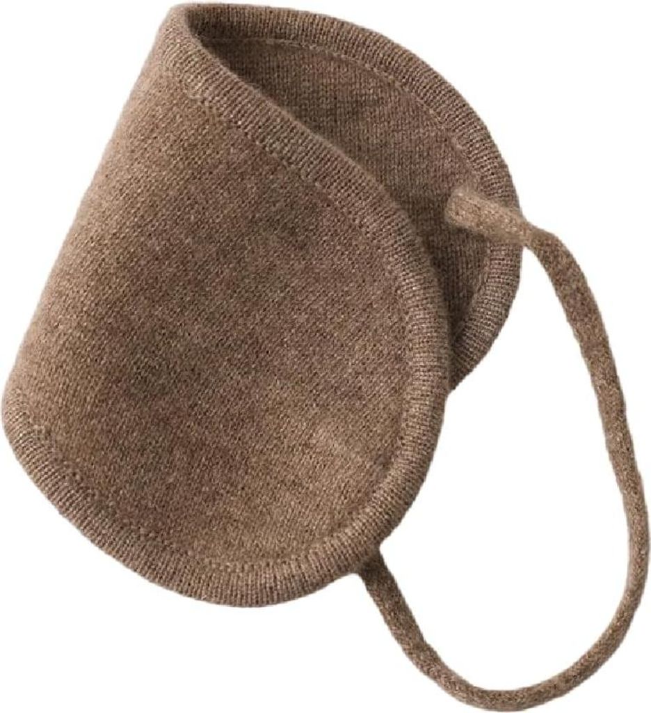 2-lagiges Kaschmir-Augen-Schlafmaske Nachtmaske hautfreundlich weich braun - Damen Herren Unisex