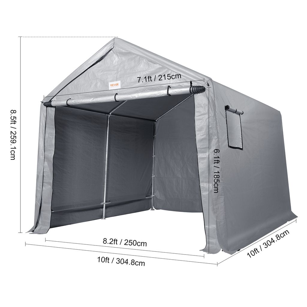 VEVOR stan garážový 304,8 x 304,8 x 259,1 cm Garážový stan Obrázek produktu 8
