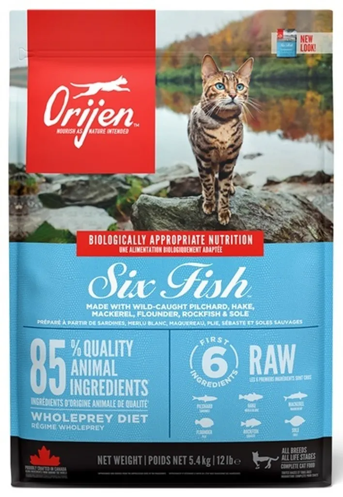 Orijen Six Fish Chat - Solution pour Chat Difficile et Sans Appétit
