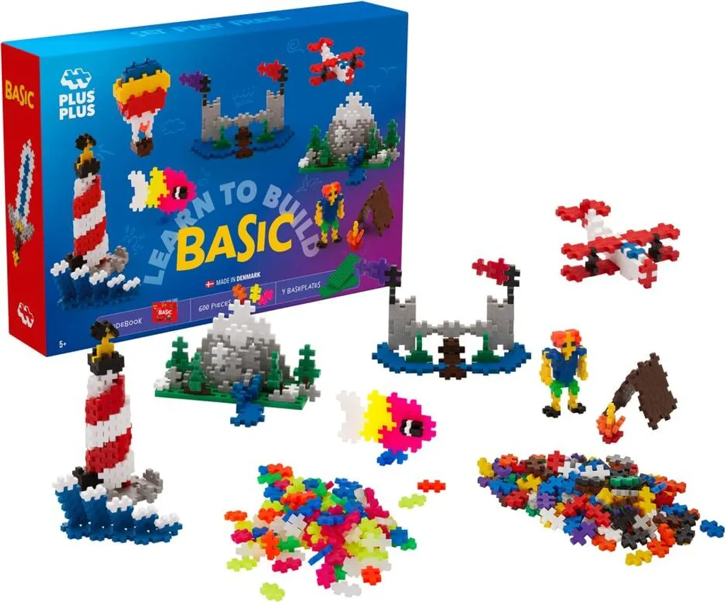 Jeu de Construction Plus-Plus Mini Basic 600 Briques Créatives Néon - 8