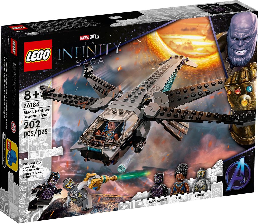 LEGO 76186 Marvel Super Heroes Black Panthers Libelle Image du produit 