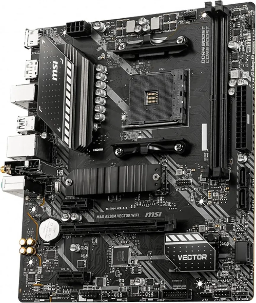 Carte mère Micro-ATX MSI MAG A520M VECTOR WIFI avec Wi-Fi Intégré