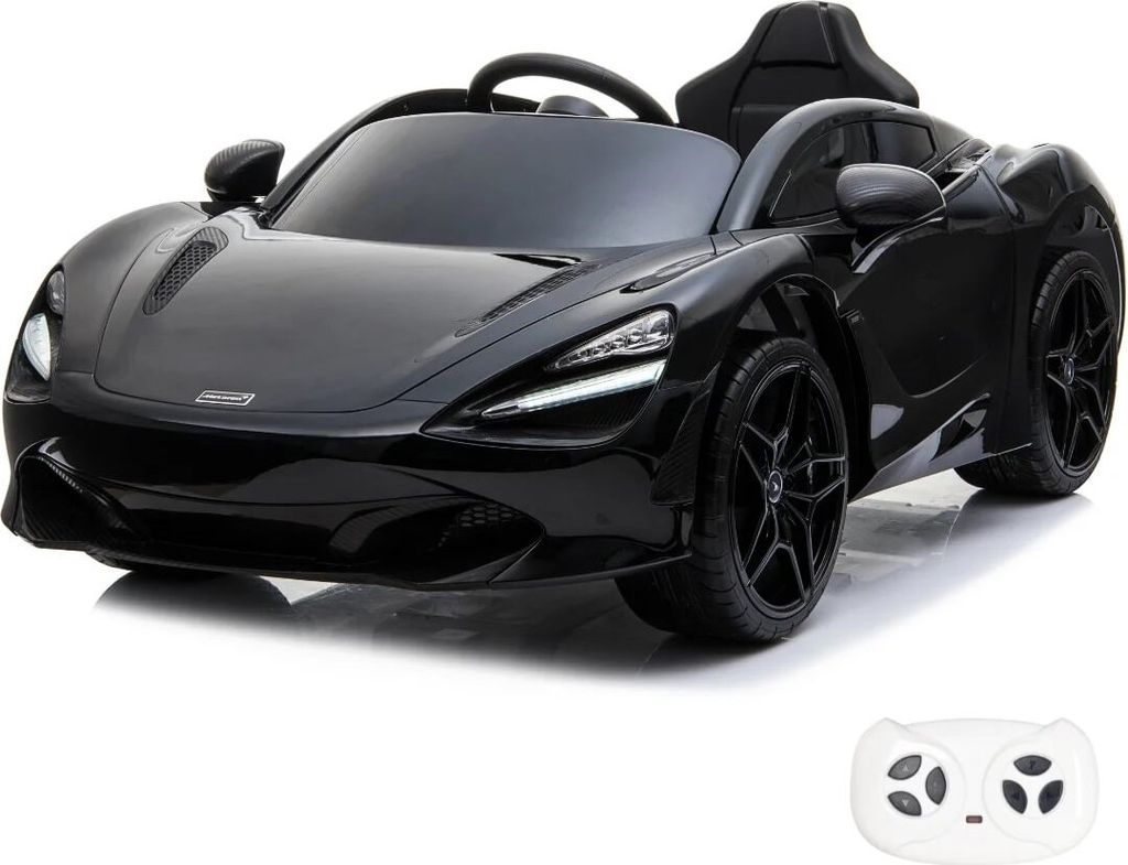 Elektro-Kinderfahrzeug 12V - McLaren 720S - 2 bis 7 Jahre - mit Fernbedienung - Schwarz