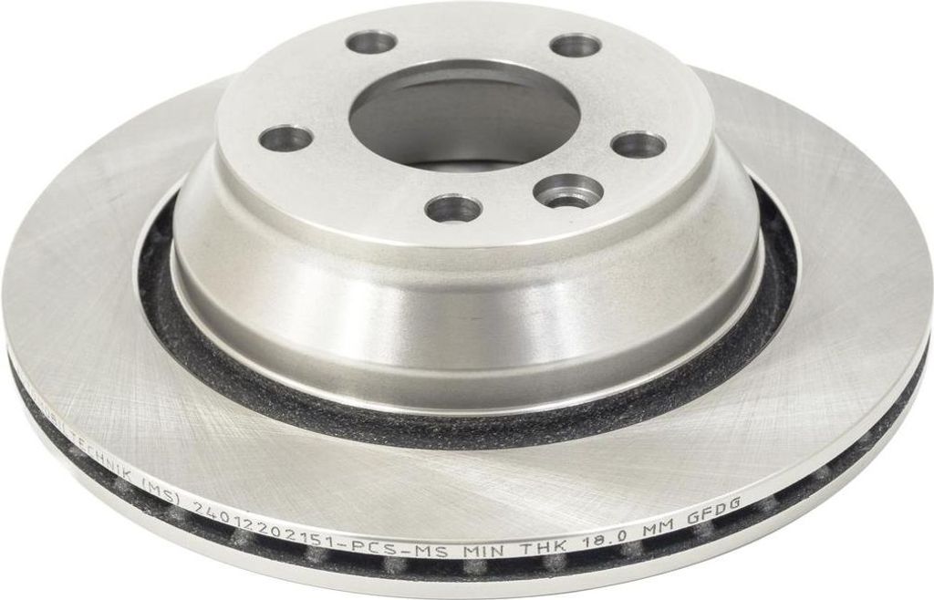 MS 24012202151-PCS-MS Bremsscheibe (1x Stück) Hinterachse für VW TOUAREG (7LA, 7L6, 7L7)