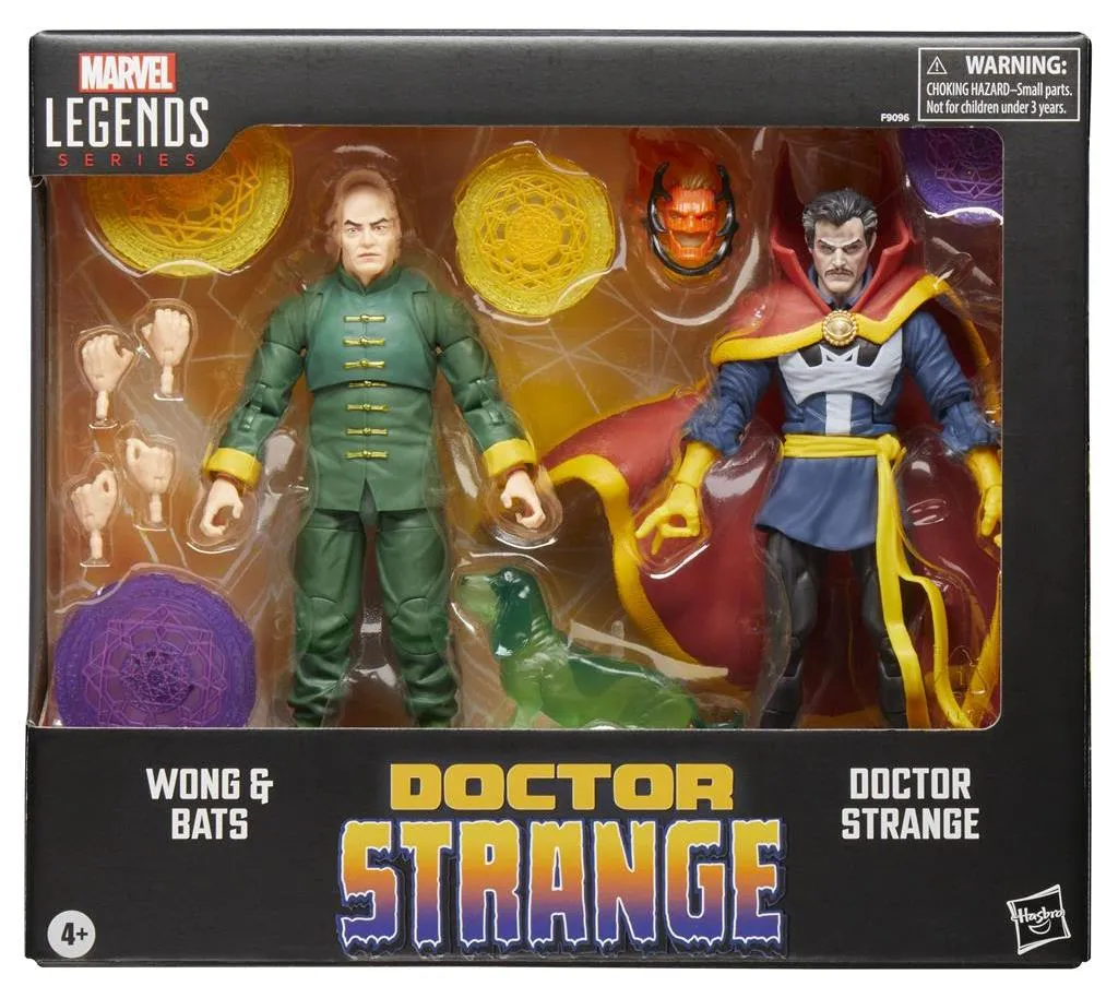 Figurines Articulées Docteur Strange & Wong avec Effets Magiques Bats