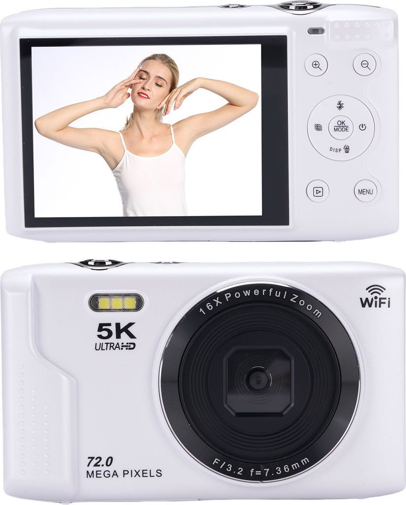 5K Digitalkamera 72MP 16X Zoom 2,8 Zoll LCD Bildschirm AF Produktbild 