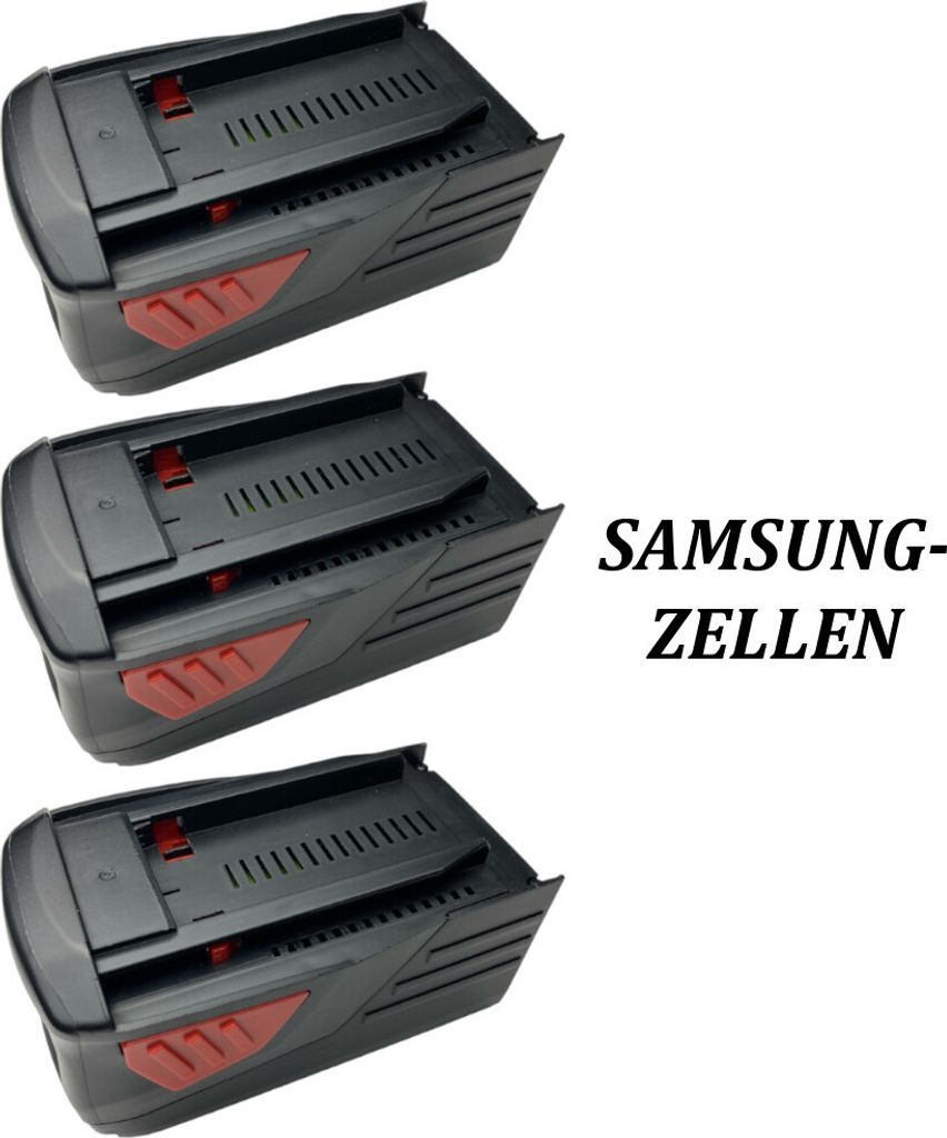 3x Trade-Shop Premium Li-Ion Akku, 36V / 6000mAh kompatibel mit Hilti VC20-UL, VC20-UM, VC40-UL, VC40-UM, WSC7.25, WSC70, WSR36 / Bohrhammer