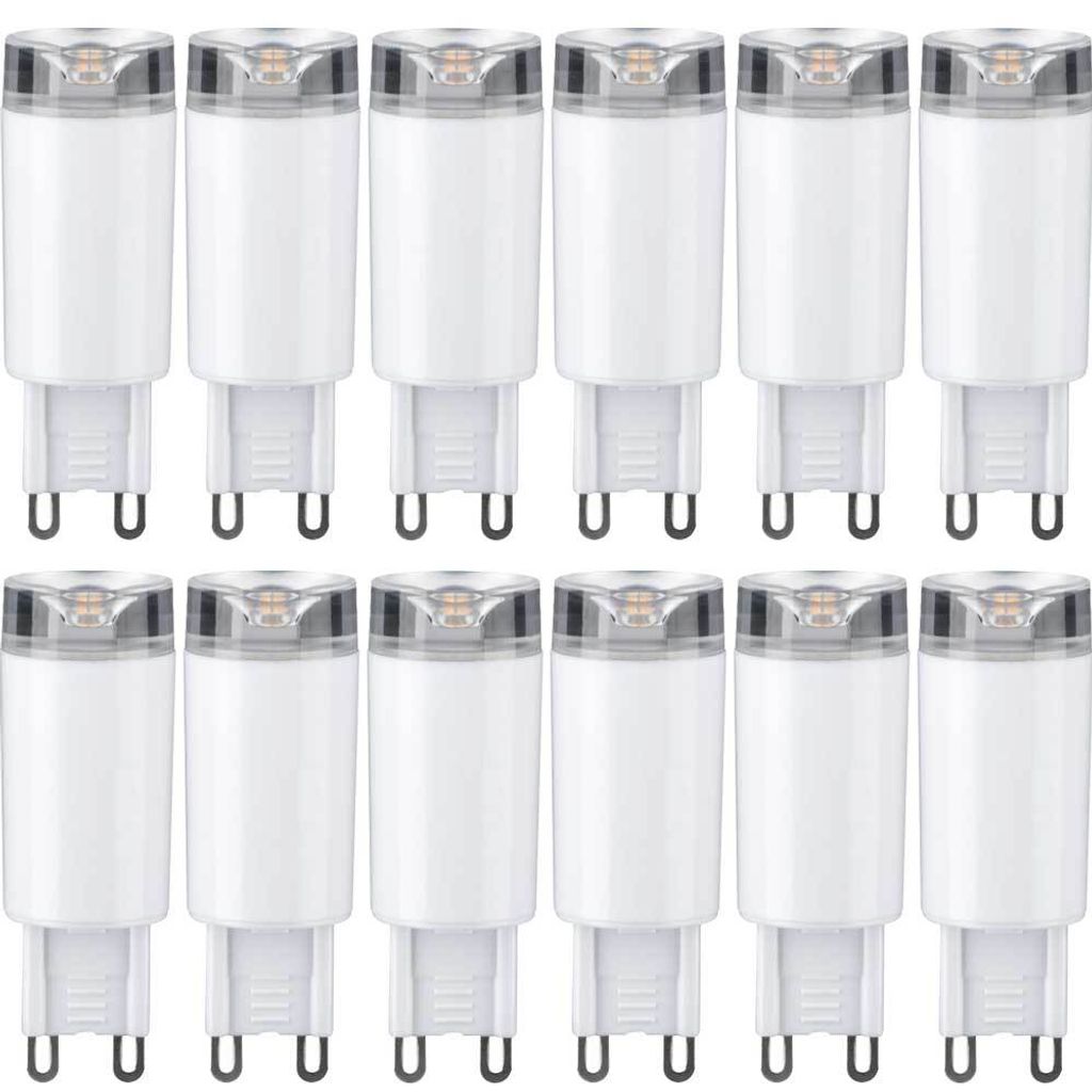 12 ampoules LED Paulmann à culot à broches 2,4 W = 21 W G9 Image du produit 