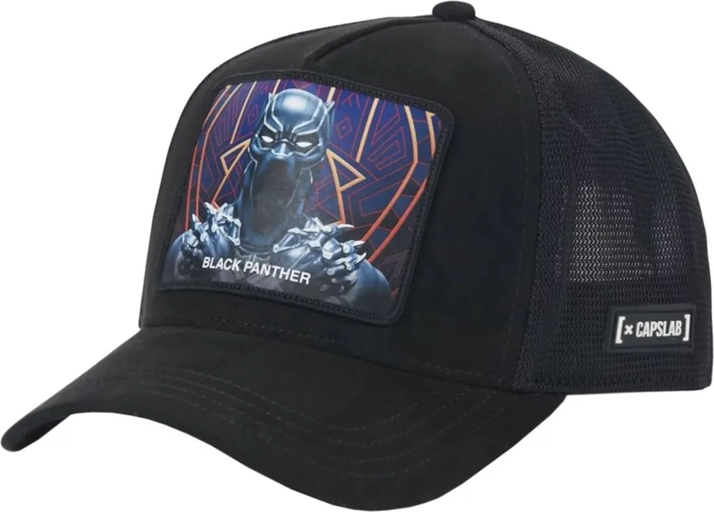 Casquette Capslab Marvel Black Panther Ajustable pour un Maintien Parfait