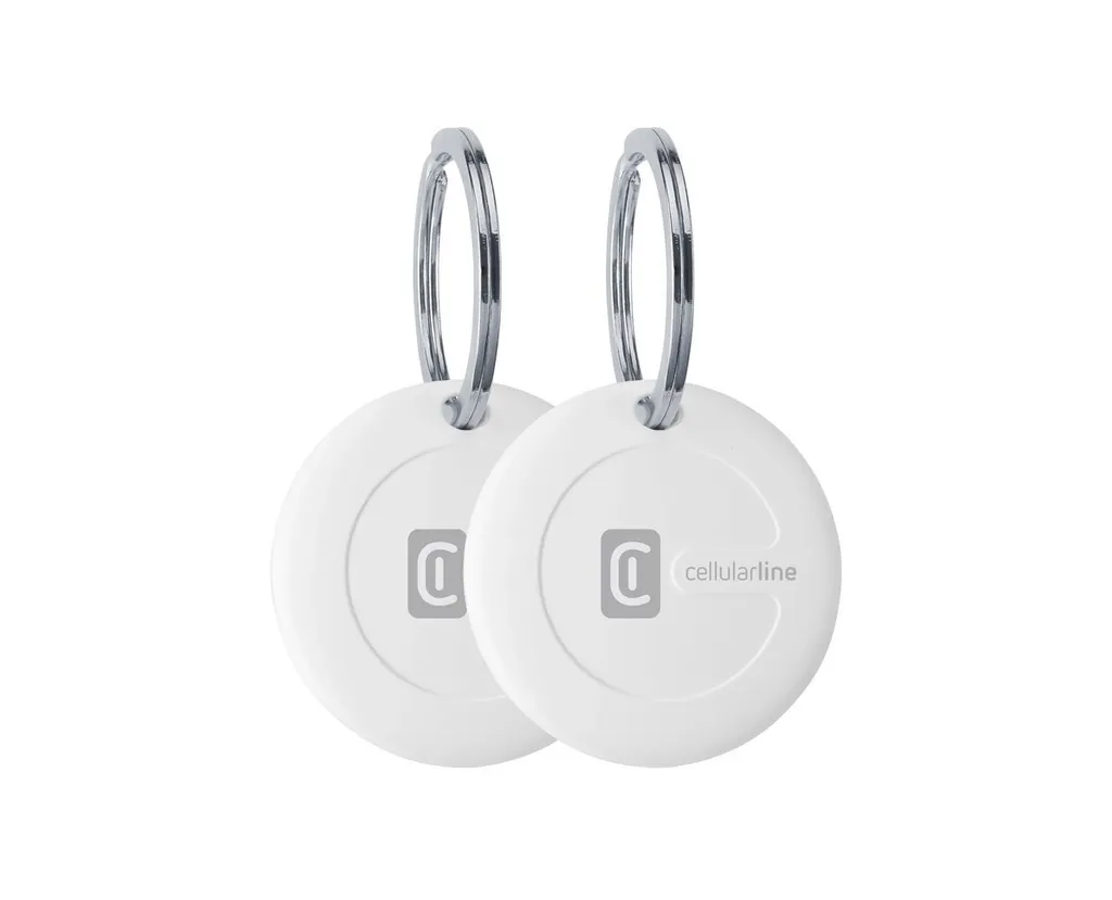 Traqueur Finder IP67 Blanc Cellularline - Localisation Apple Longue Durée