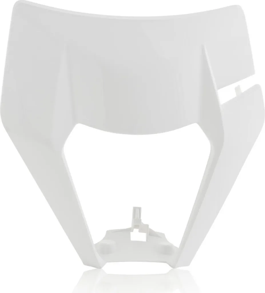 ACERBIS Masque de Phare Blanc pour KTM - Plaque Phare Enduro Robuste