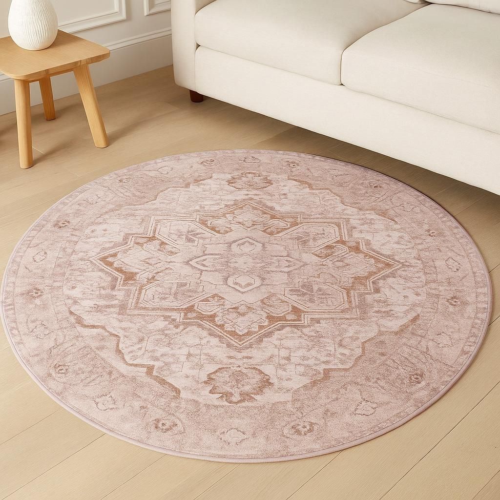 Milton & Oldbrook Teppich Ø 160 cm Nysa Beige