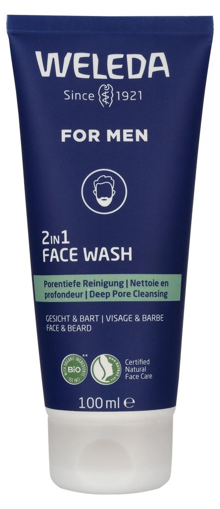Face And Beard Weleda 2 In 1 face Wash For Men Produktbild 