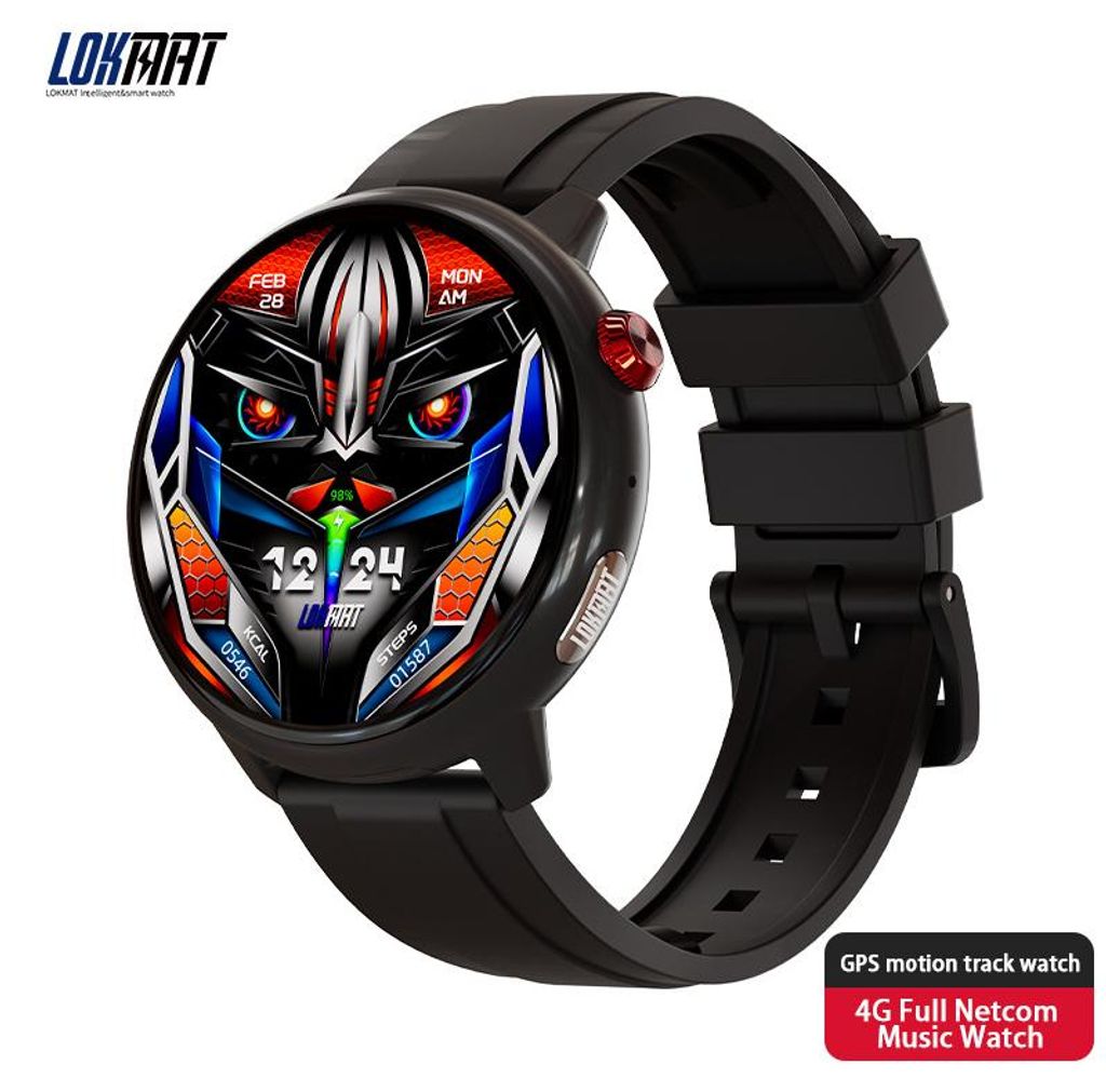 SKY GT Studententelefon Smart Watch SIM-Karte 4G Vollnetz Musik Sport GPS Schwarz - Aussenhandelsversion