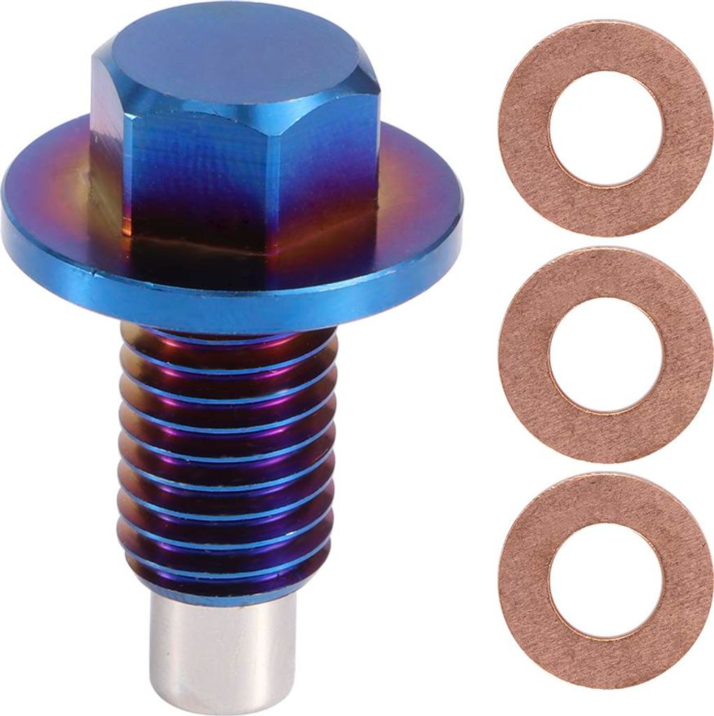 Aluminiumlegierung magnetischer Ölwanne Return -Abfluss -Steckdosenanschläge Adapterm12x1.75