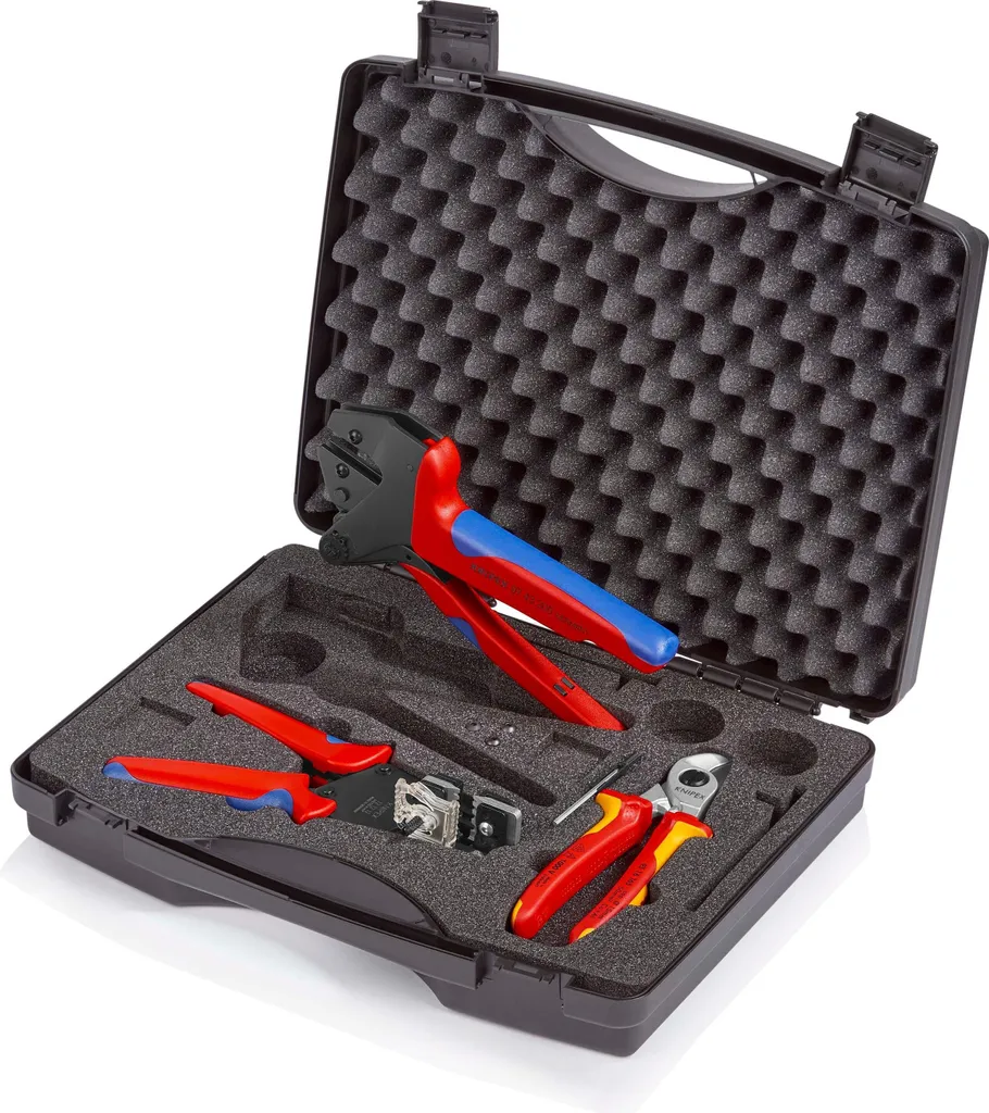 Réussissez vos sertissages solaires avec le coffret Knipex 979103 pro