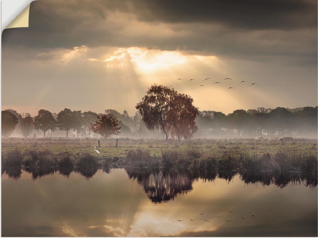 ARTland Wandbild, selbstklebend Der Herbst in seiner stillen Einsamkeit Größe: 80x60 cm