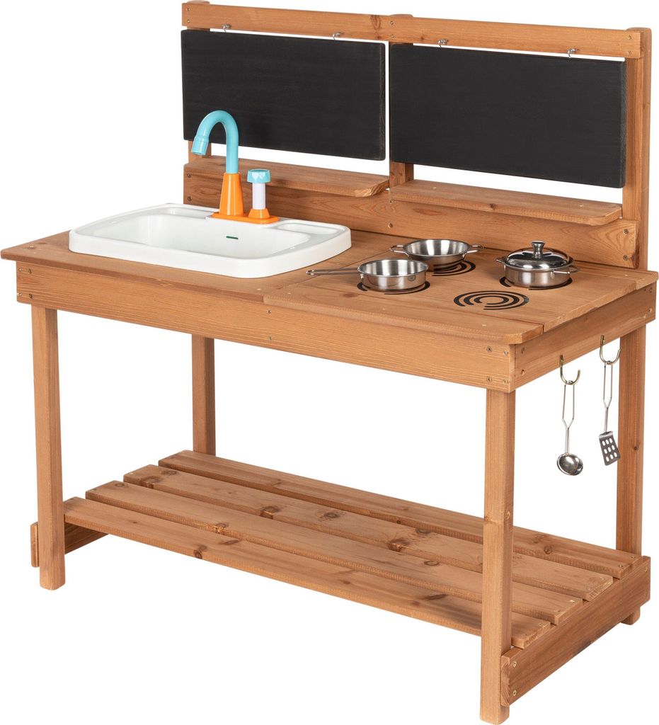 ONVAYA® Mud Kitchen Brown Toy Garden Set "Mud Kitchen made Obrázok produktu 
