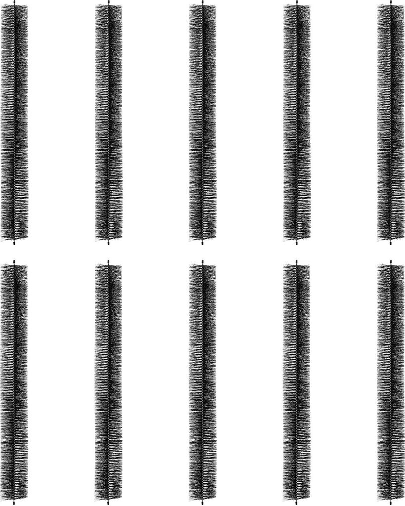 VEVOR Dachrinnenbürste, 9 m Gesamtlänge, 110 mm Durchmesser, Dachrinnenreinigungswerkzeug, bodennahe Dachrinnenbürste, Laubschutz für 12,7 cm D...