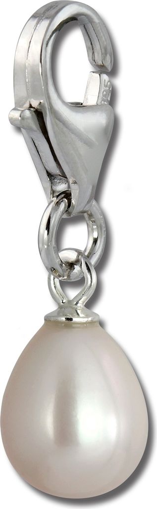SilberDream Charm Armband Anhänger Tropfen Perle 925 Echt Silber FC237W