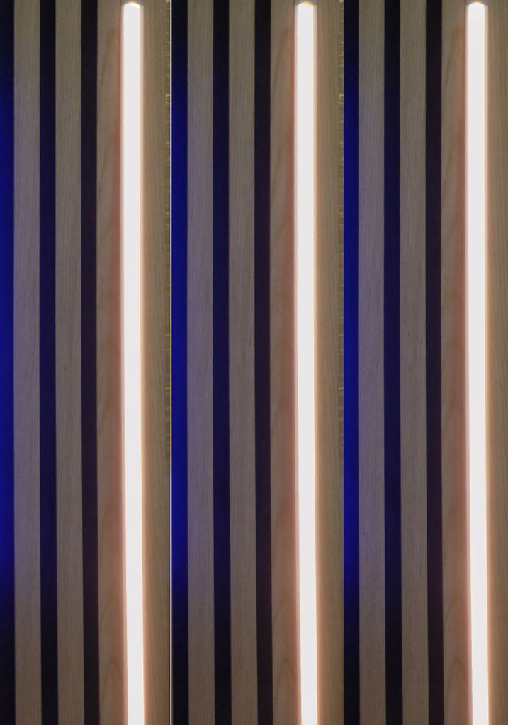 7558 LED Leuchte Kunst. Schiene weiß 3x125cm inkl Netzteil NeutralWeiß