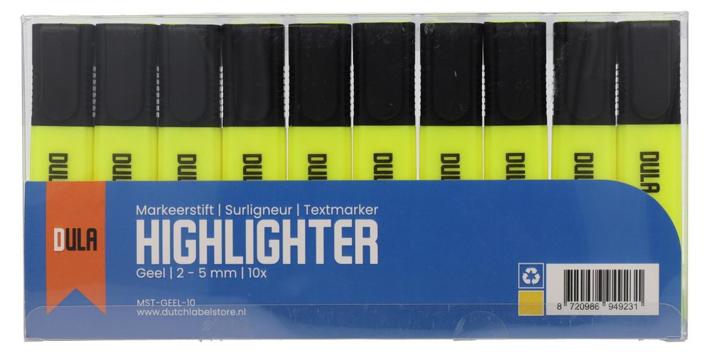 DULA Textmarker gelb - Textmarker - Textmarker - Markieren Produktbild 