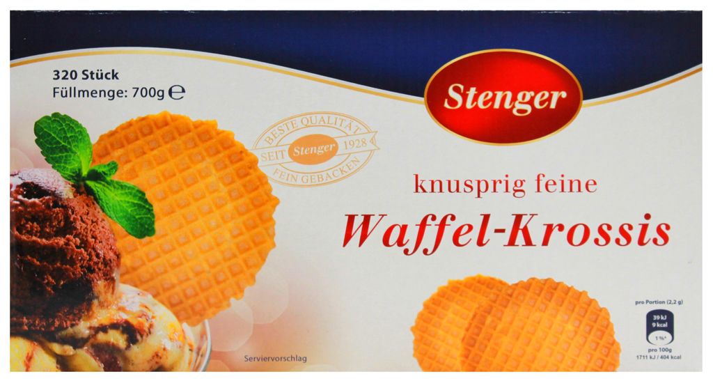 Stenger Waffel-Krossis knusprig fein, 1 x 700g Karton Produktbild 