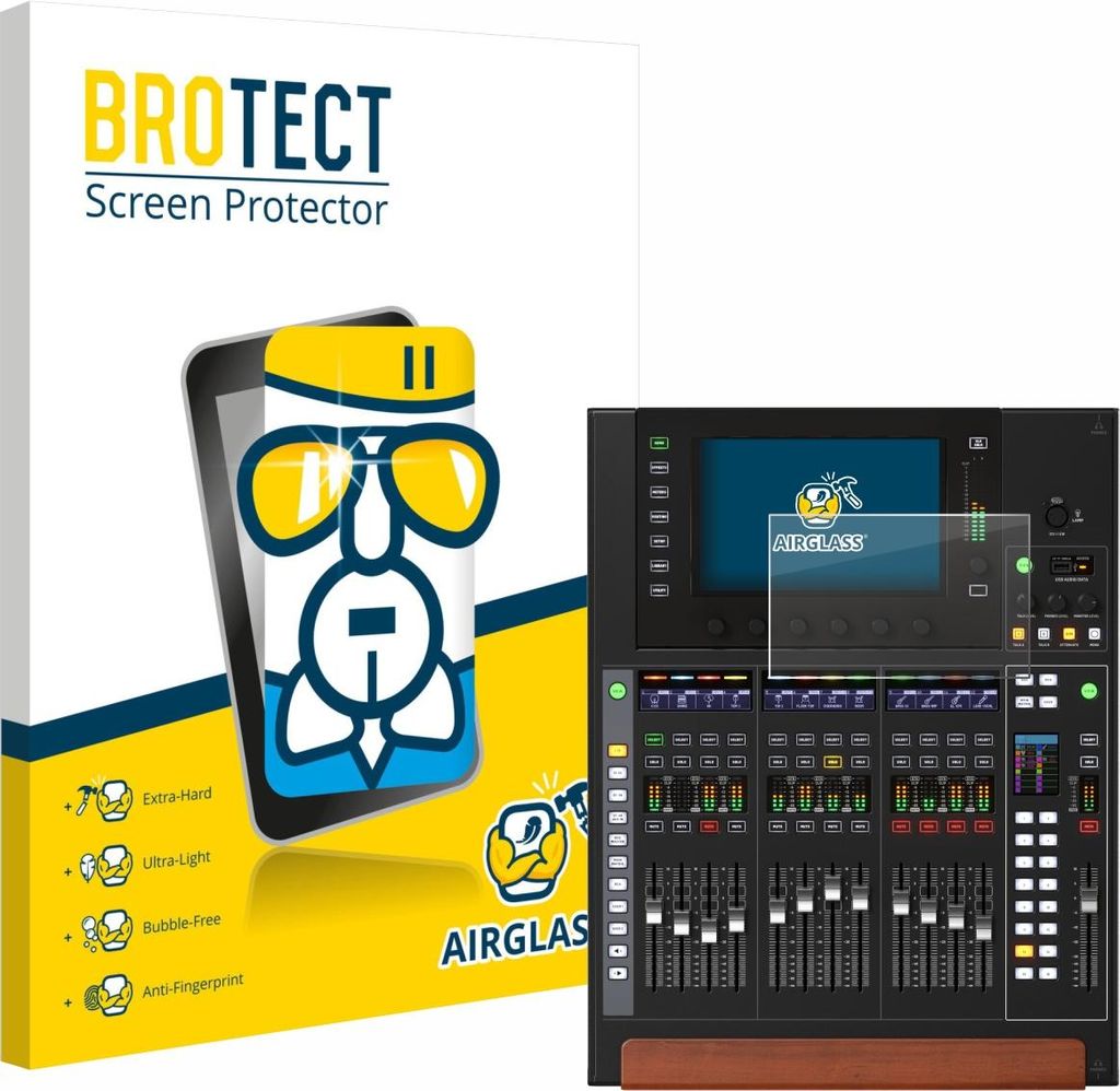BROTECT Schutzglas für Behringer Wing Compact Schutzfolie Panzer Folie Glas Display Schutz klar