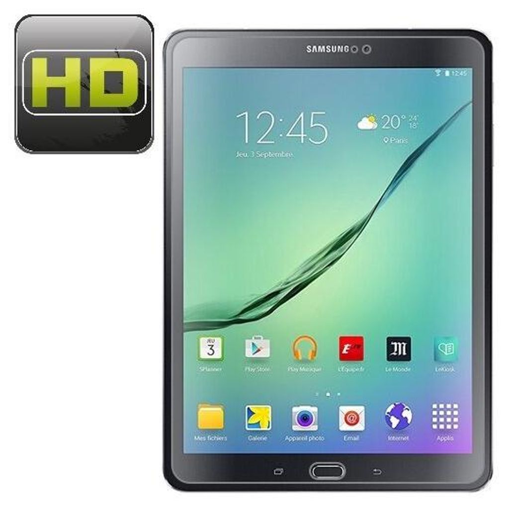 2x Displayfolie für Samsung Galaxy Tab S3 9.7 Folie Displayschutzfolie HD KLAR