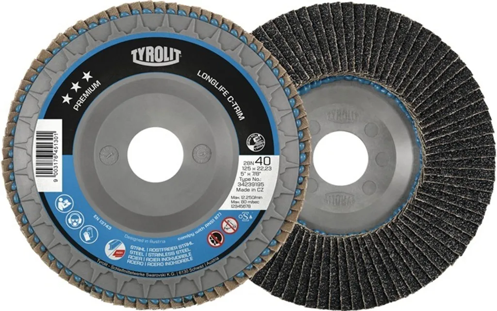 Fornitura Dischi Tyrolit C-TRIM 125mm K120 | Riduzione Costi INOX