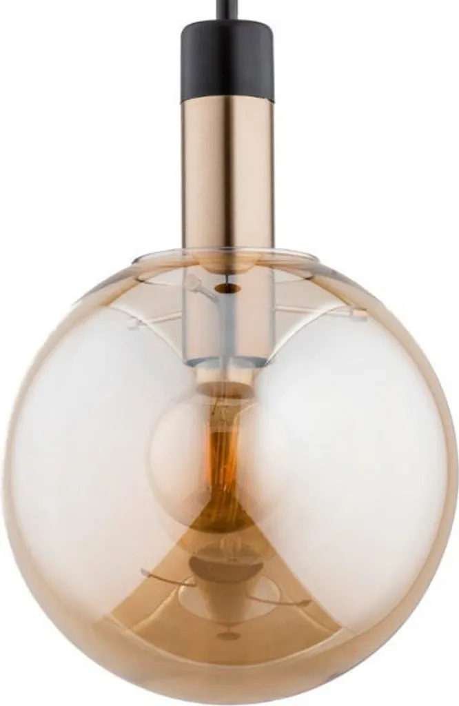 Suspension Verre Boule Dorée MONTANA 1xE27 15W ALF60833 par Alfa Design