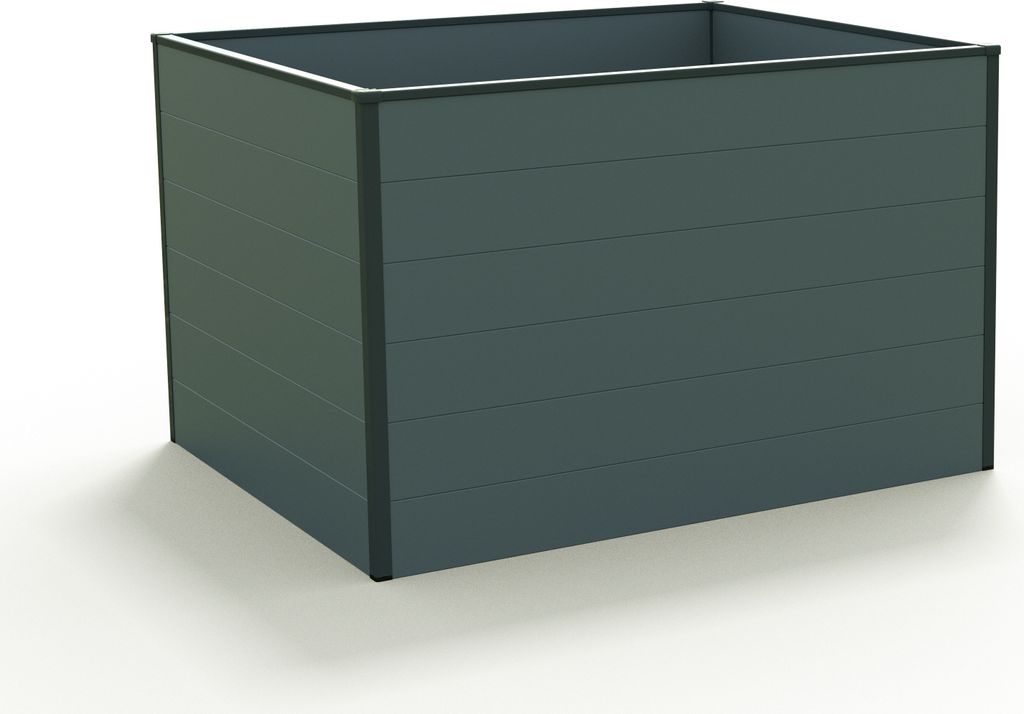 GFP Hochbeet Kräuter-Gemüse-Beet Aluminium CHRISTINA - 119x99x77cm - anthrazit